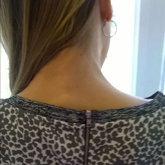 Adrienne Vittadini Shirt Tunic Leopard print Size Medium - Picture 4 of 4